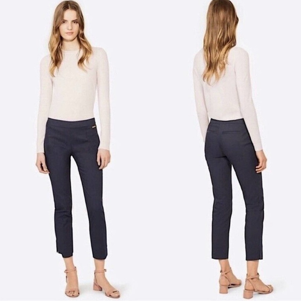 Tory Burch Callie Skinny Ankle Pants, Navy Size 2